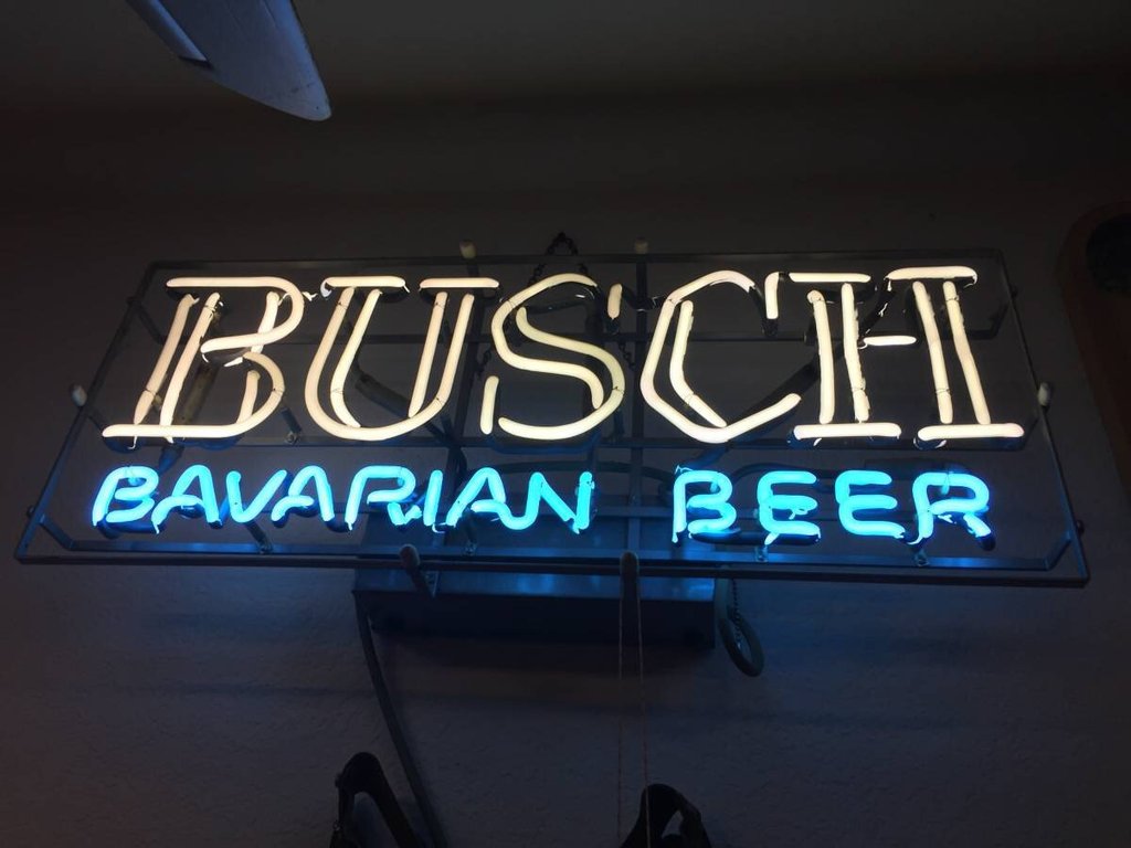 Busch Bavarian Beer Neon Sign